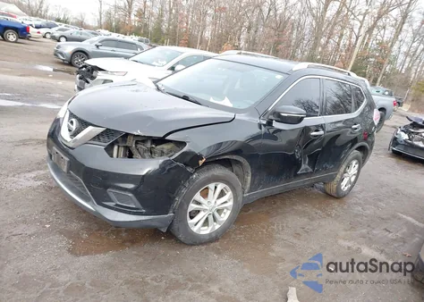 2015 Nissan Rogue Sv из США, поврежденный, VIN KNMAT2MV6FP556617